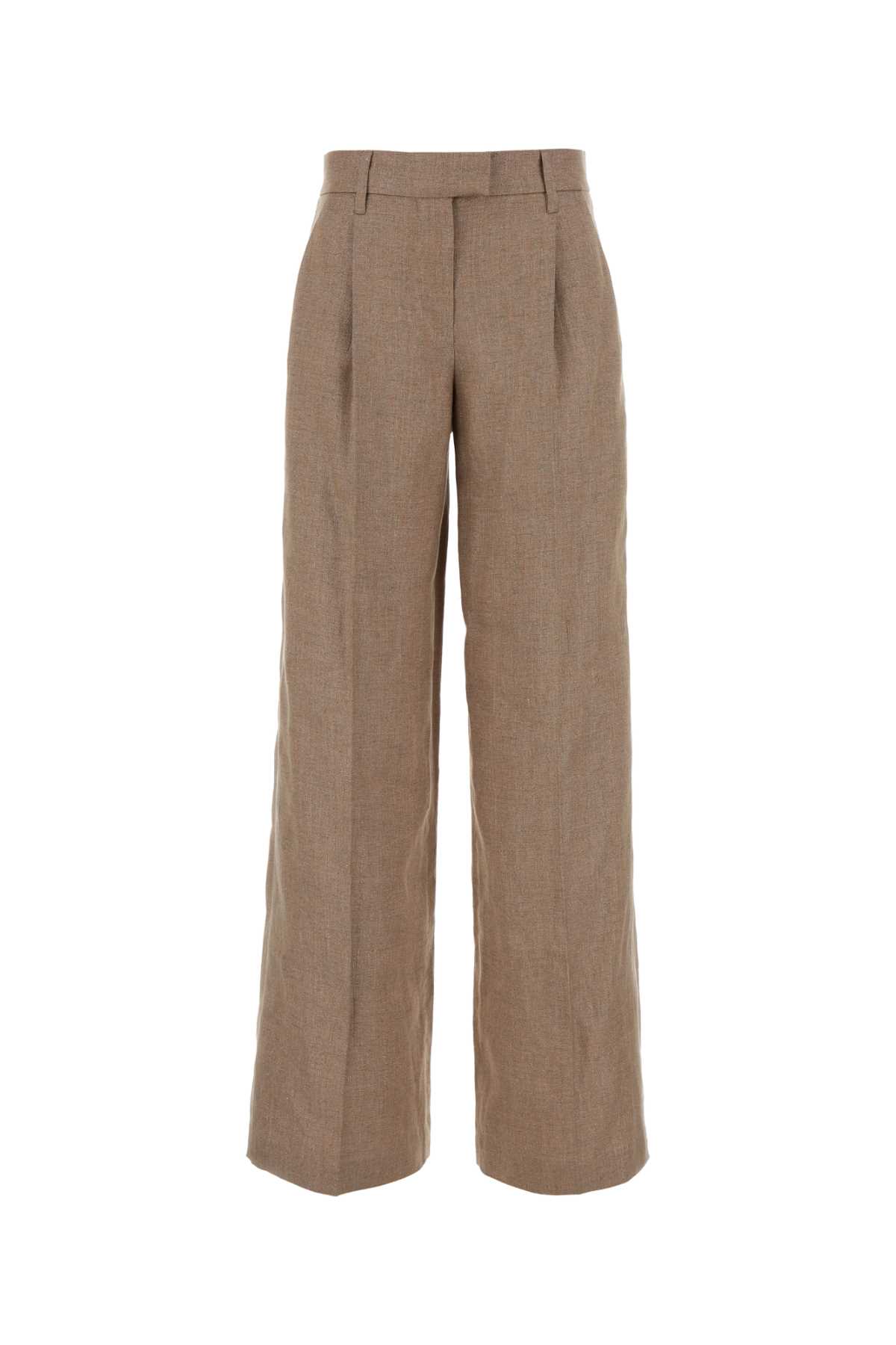 Loose Pleated Pants Pink