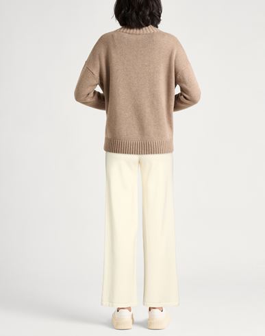 Woman Pants Ivory Size 6 Virgin Wool, Cashmere