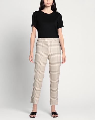 Woman Pants Cream Size 10 Polyester, Viscose, Elastane