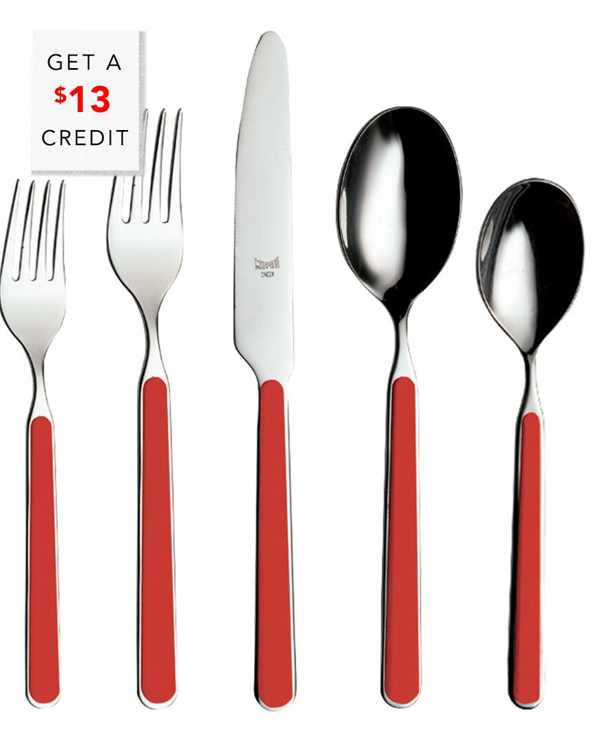 5Pc Flatware Set With $13 Credit