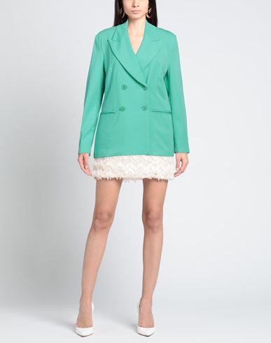 Woman Blazer Green Size 8 Viscose, Nylon, Elastane