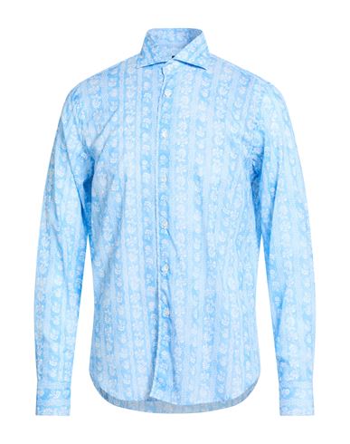 Man Shirt Light blue Size 16 ½ Cotton, Elastane