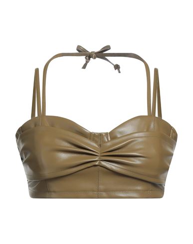 Themoirè Woman Top Military green