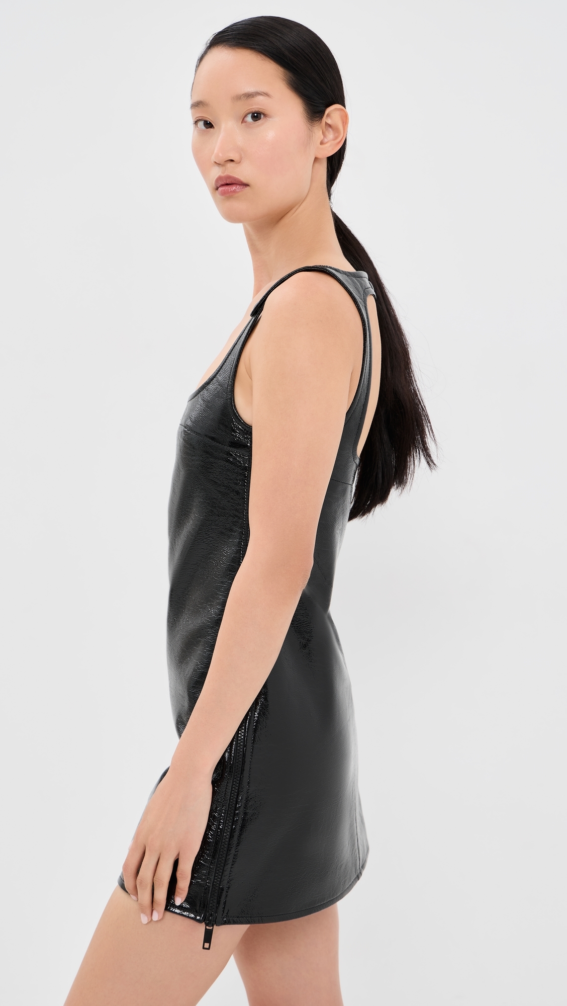 Reedition Vinyl Dress Black