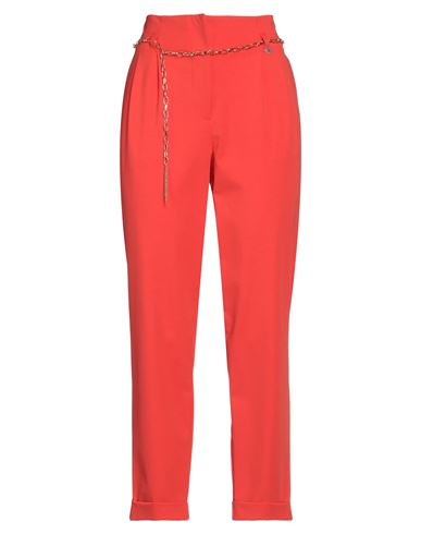 Woman Pants Orange Size S Cotton, Polyamide, Elastane