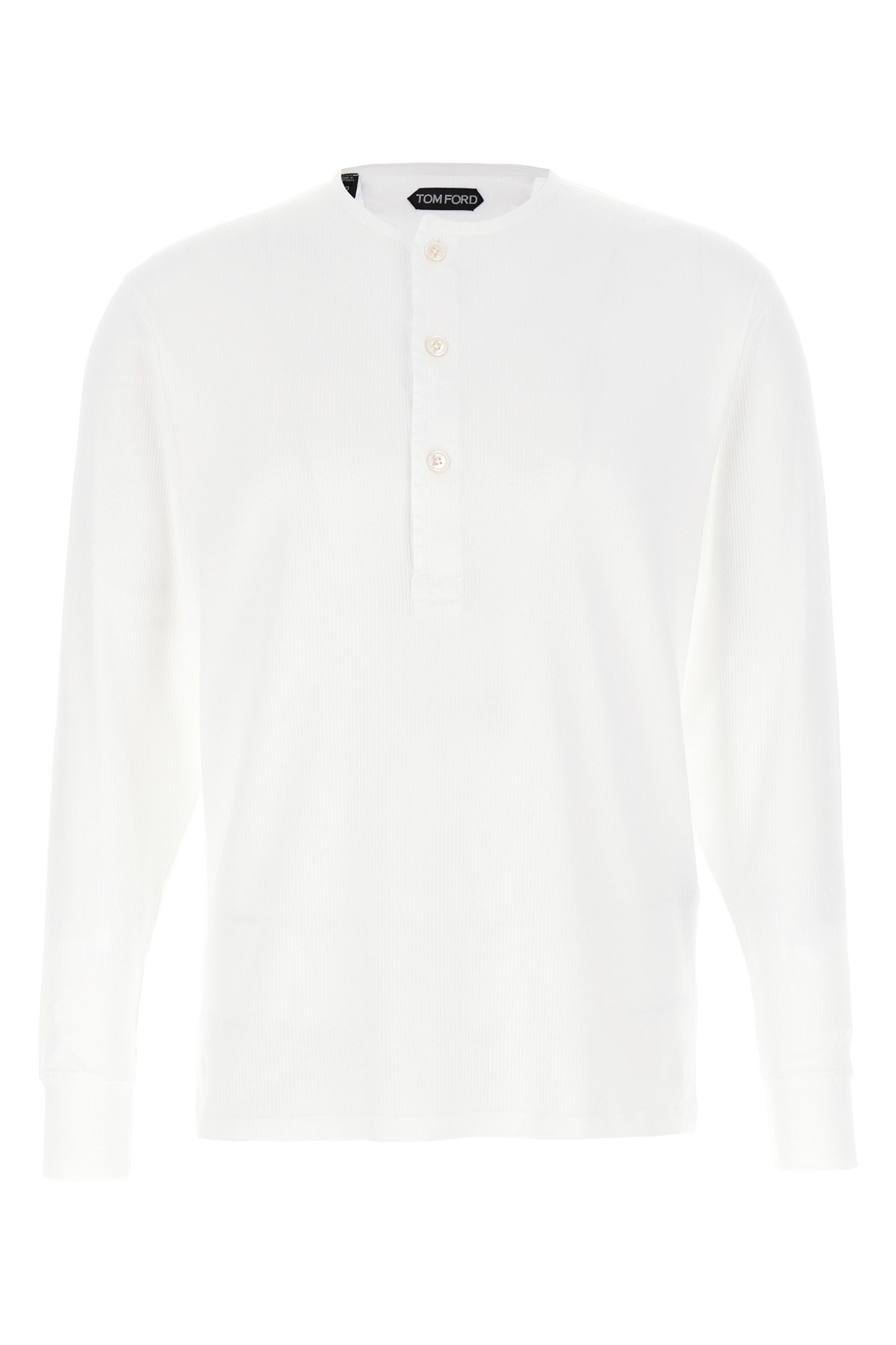Ribbed Cotton T-Shirt