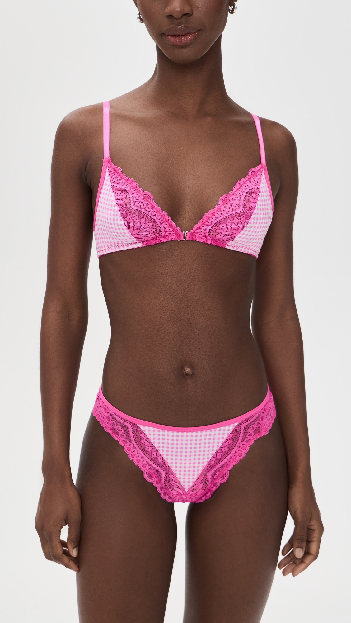 Amara Bralette Strawberry Gingham