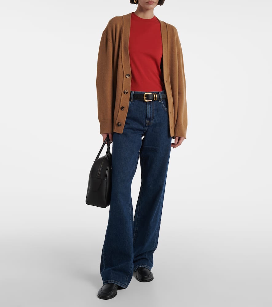 High-rise flared jeans