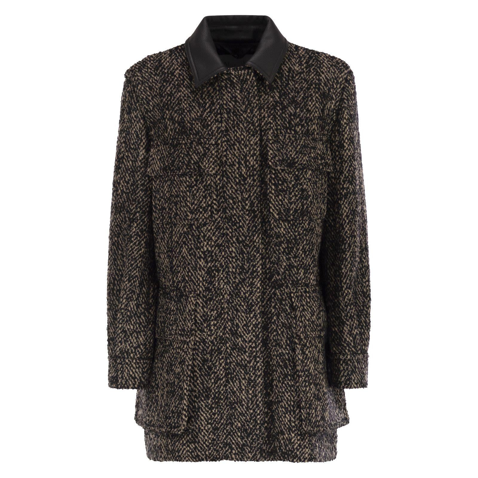 Elegant Wool Blend Jacket for Fall