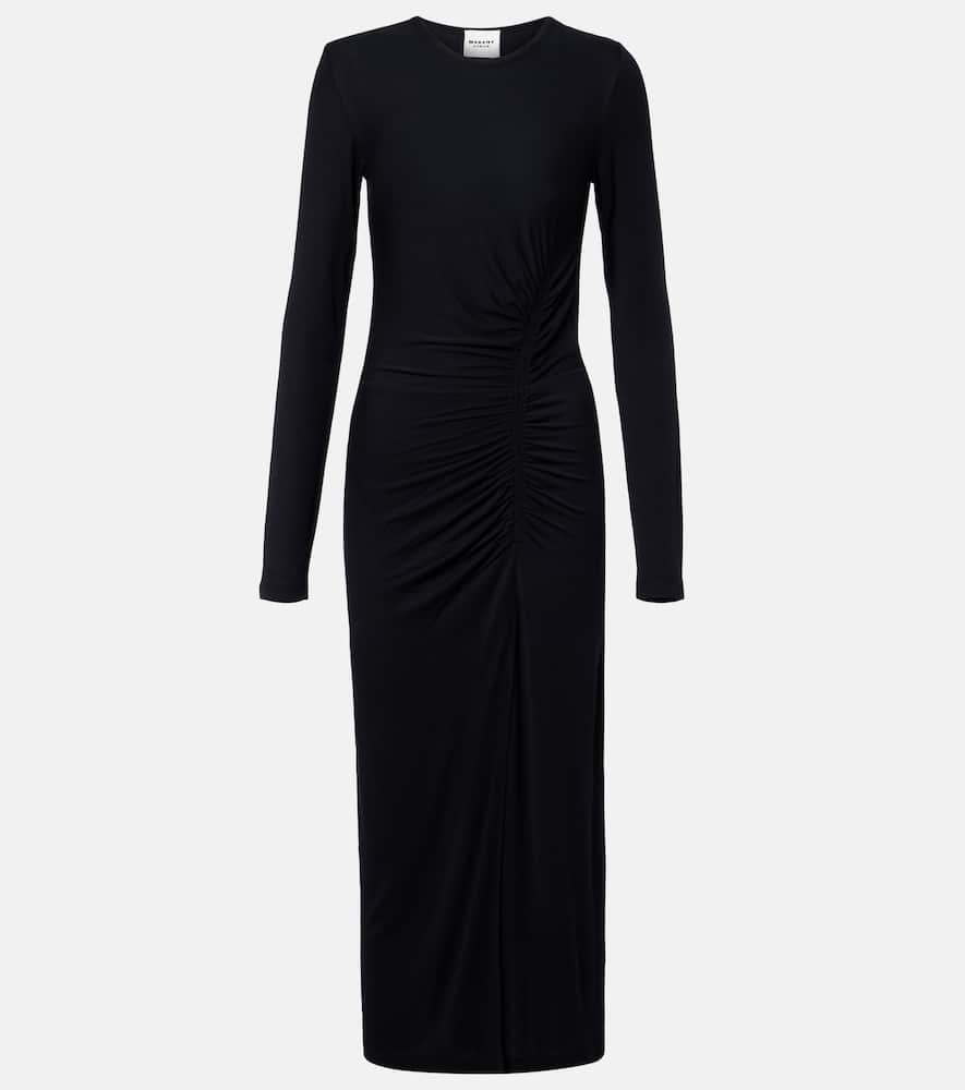Jelina gathered jersey maxi dress