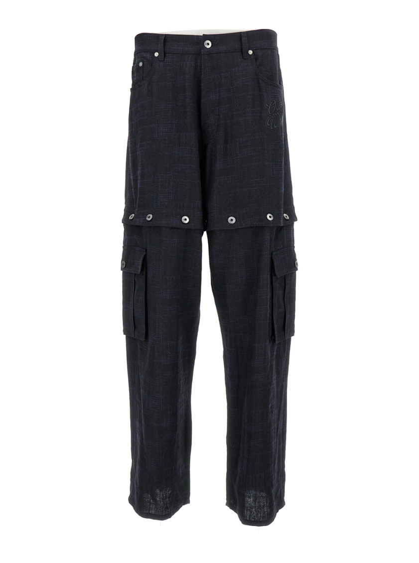 90slogo Linen But Cargo Pant