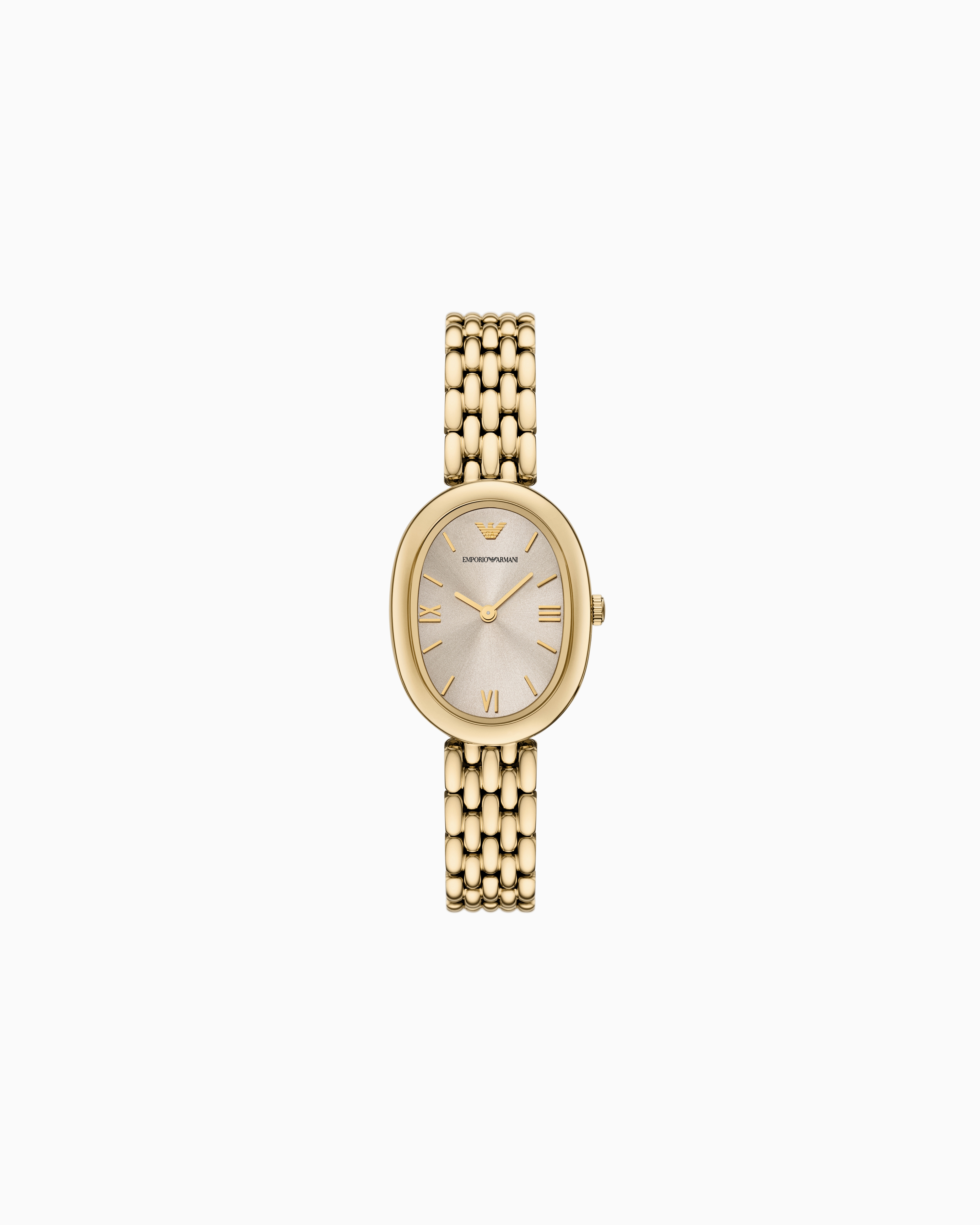 Two-Hand Gold-Tone Stainless Steel Watch