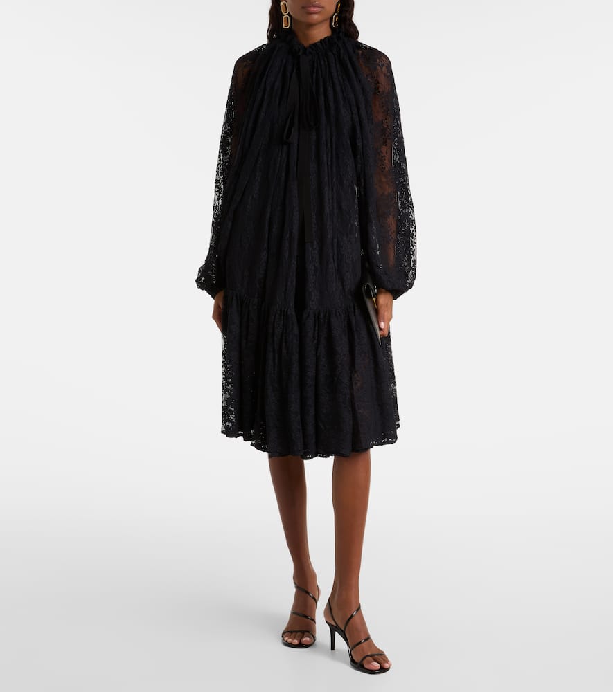 Lace midi dress