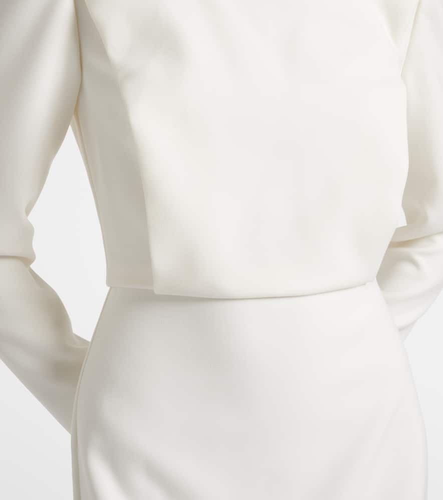 Crêpe midi dress