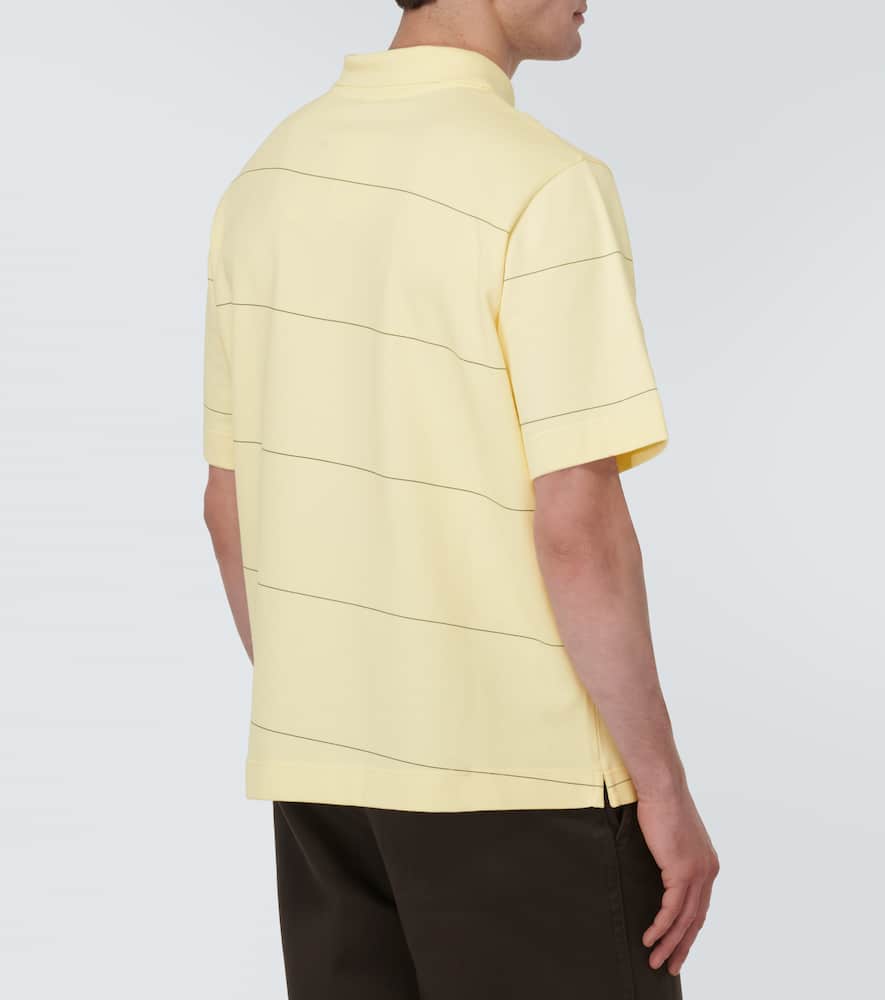 EKD striped cotton piqué polo shirt