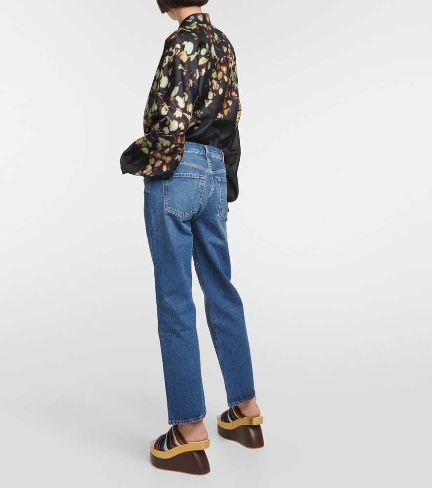 Neve mid-rise straight jeans
