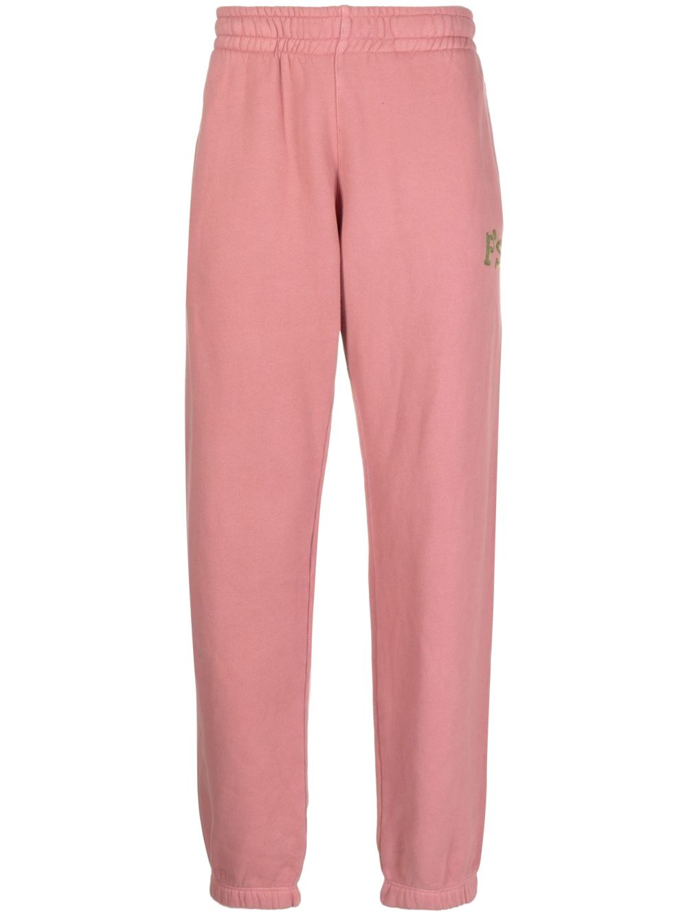 Logo-embroidered track trousers - Pink