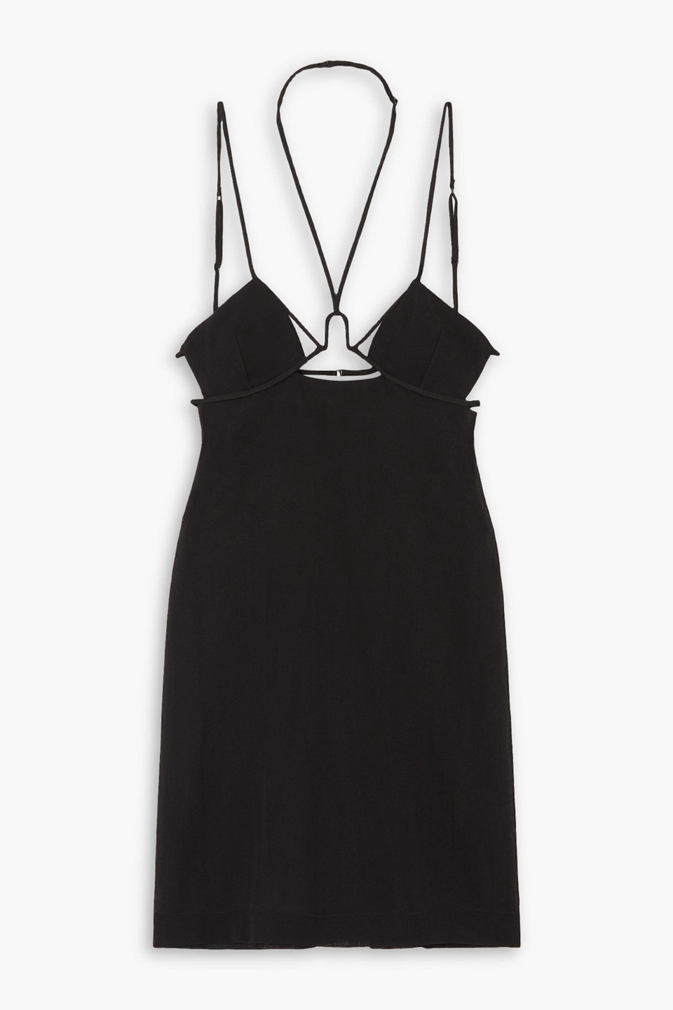 Cutout cotton mini dress