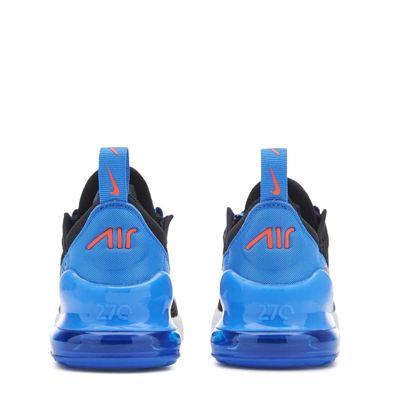Kids' Air Max 270 Sneaker Little Kid Shoes (Black/Blue/Orange)