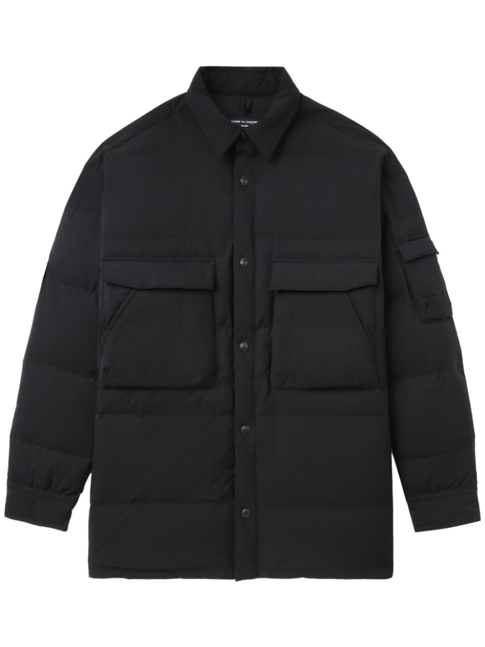 Padded shirt jacket - Black