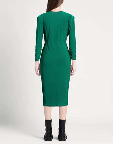 Woman Midi dress Green Size 6 Polyester, Elastane