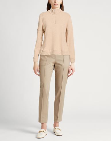 Woman Turtleneck Beige Size S Cashmere, Viscose, Linen, Wool