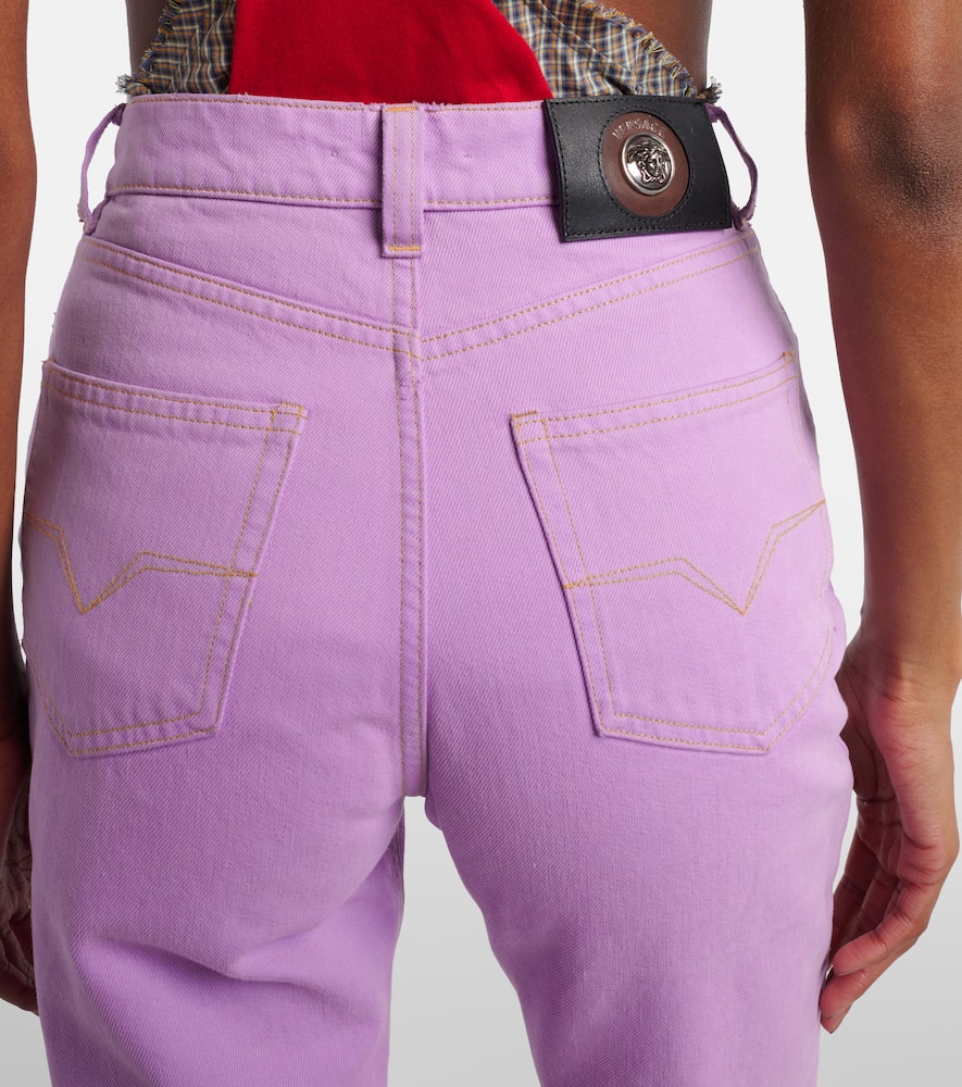High-rise capri jeans