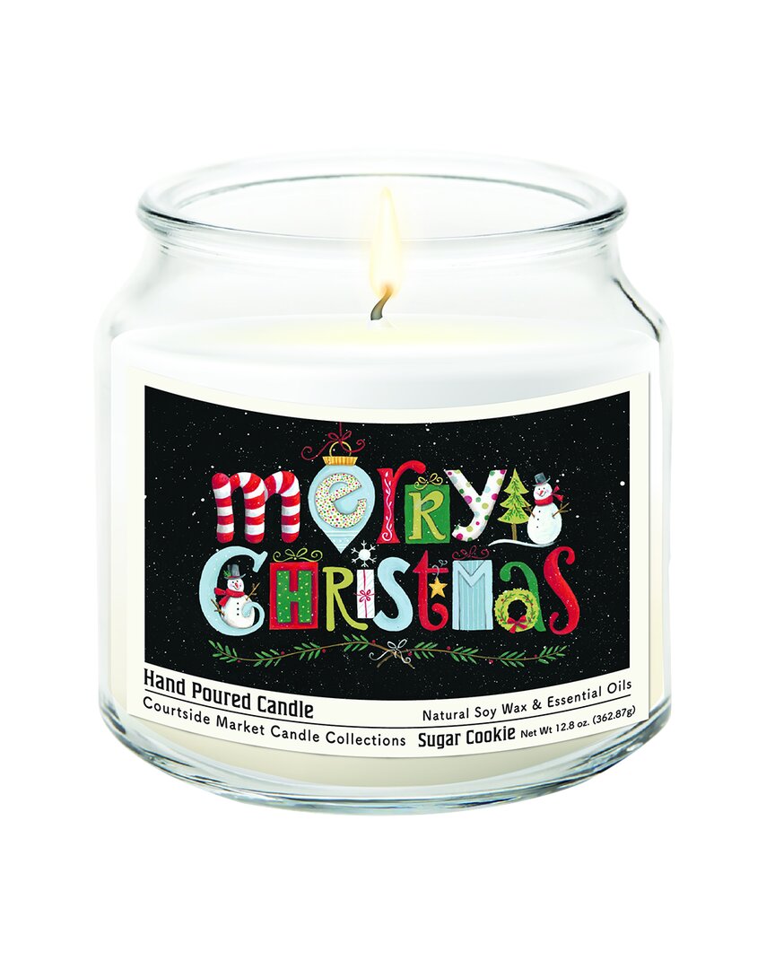 Merry Christmas Hand-Poured Soy Wax Candle