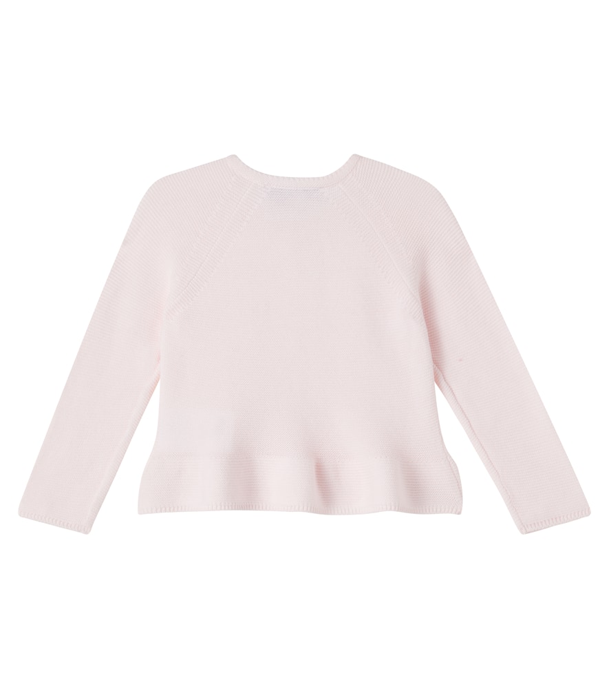 Baby embroidered cotton cardigan