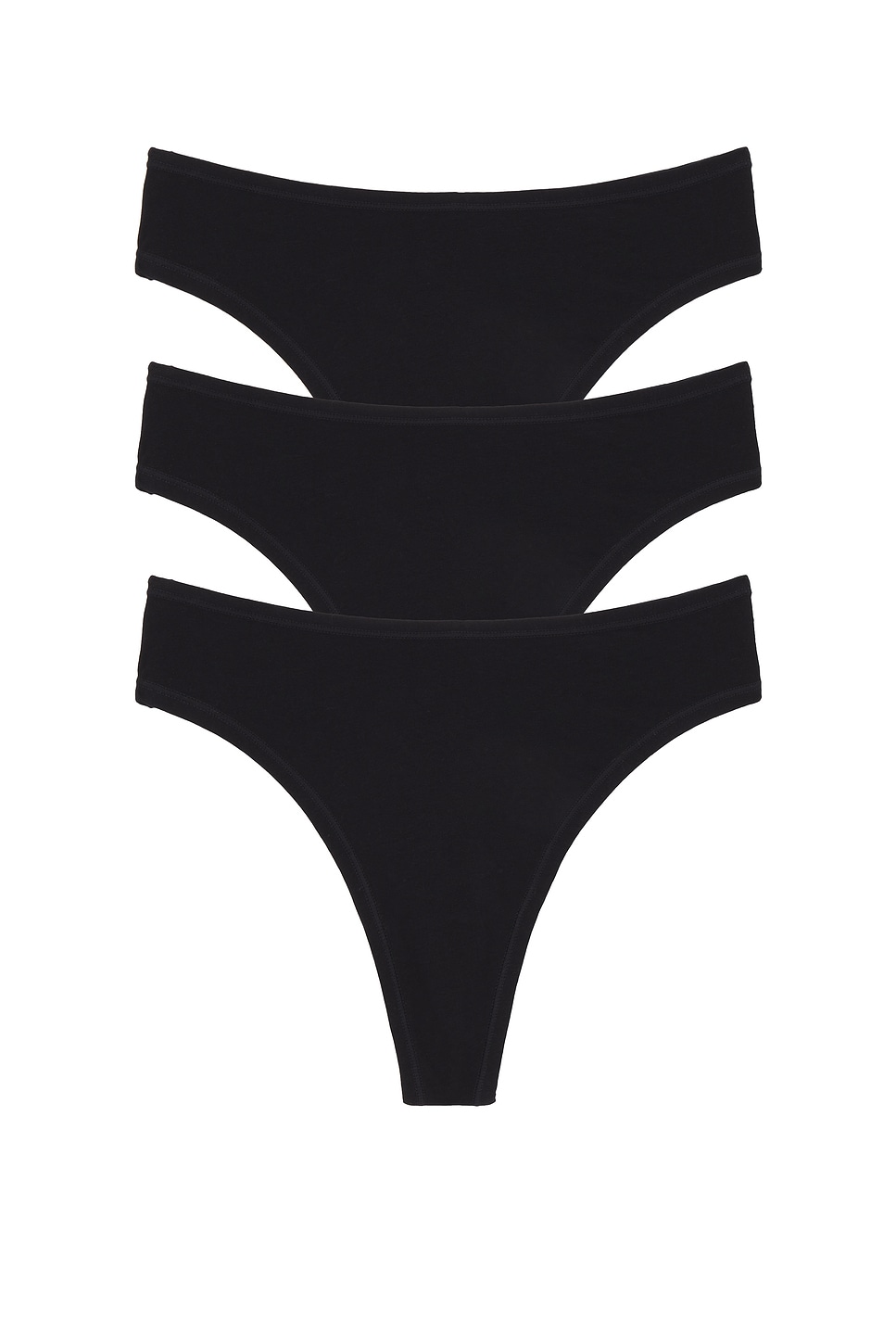 Negative Underwear Cloud Cotton Thong 3-pack in Black. -  XL/XXL also in