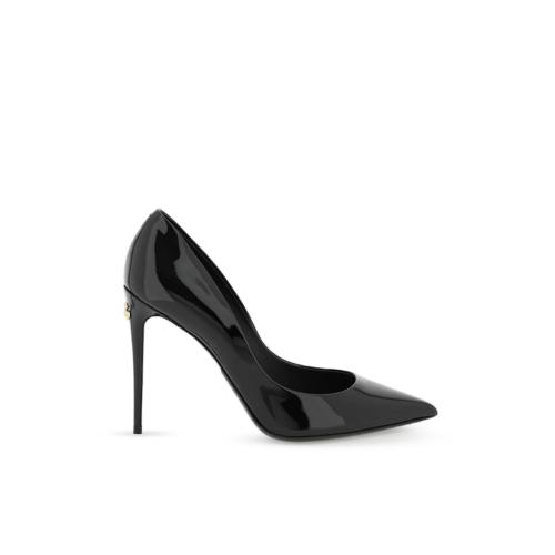 Patent leather 105mm pumps - Black