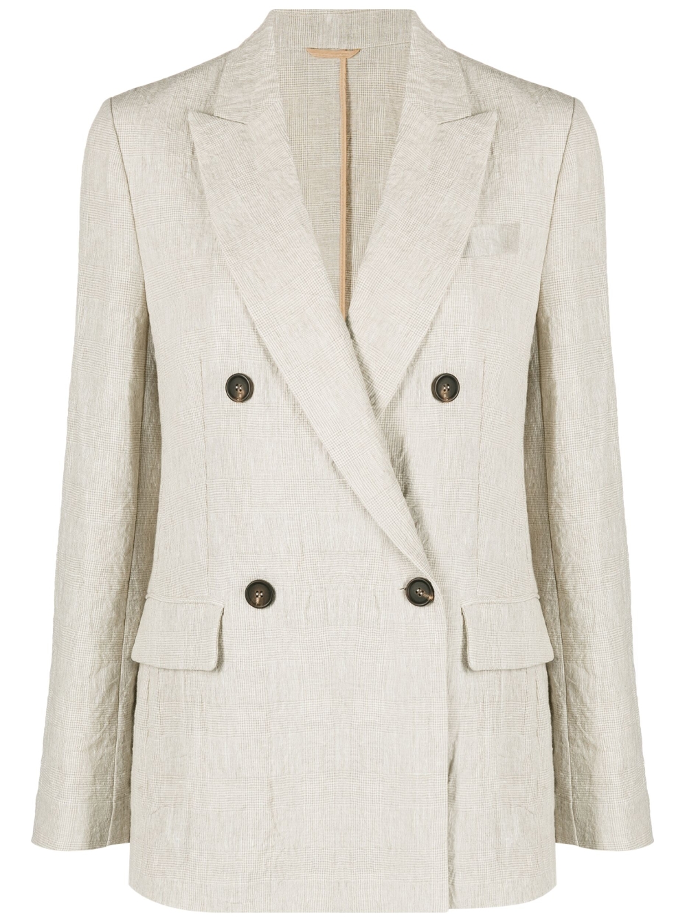 Prince of Wales check blazer - Neutrals