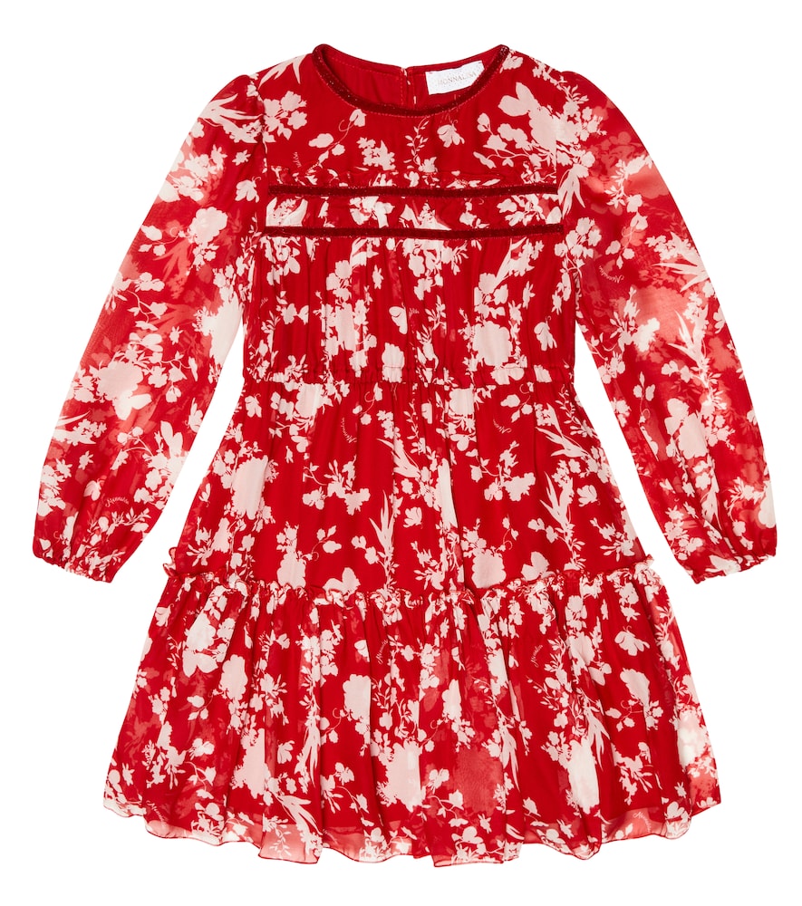 Monnalisa Floral printed georgette dress