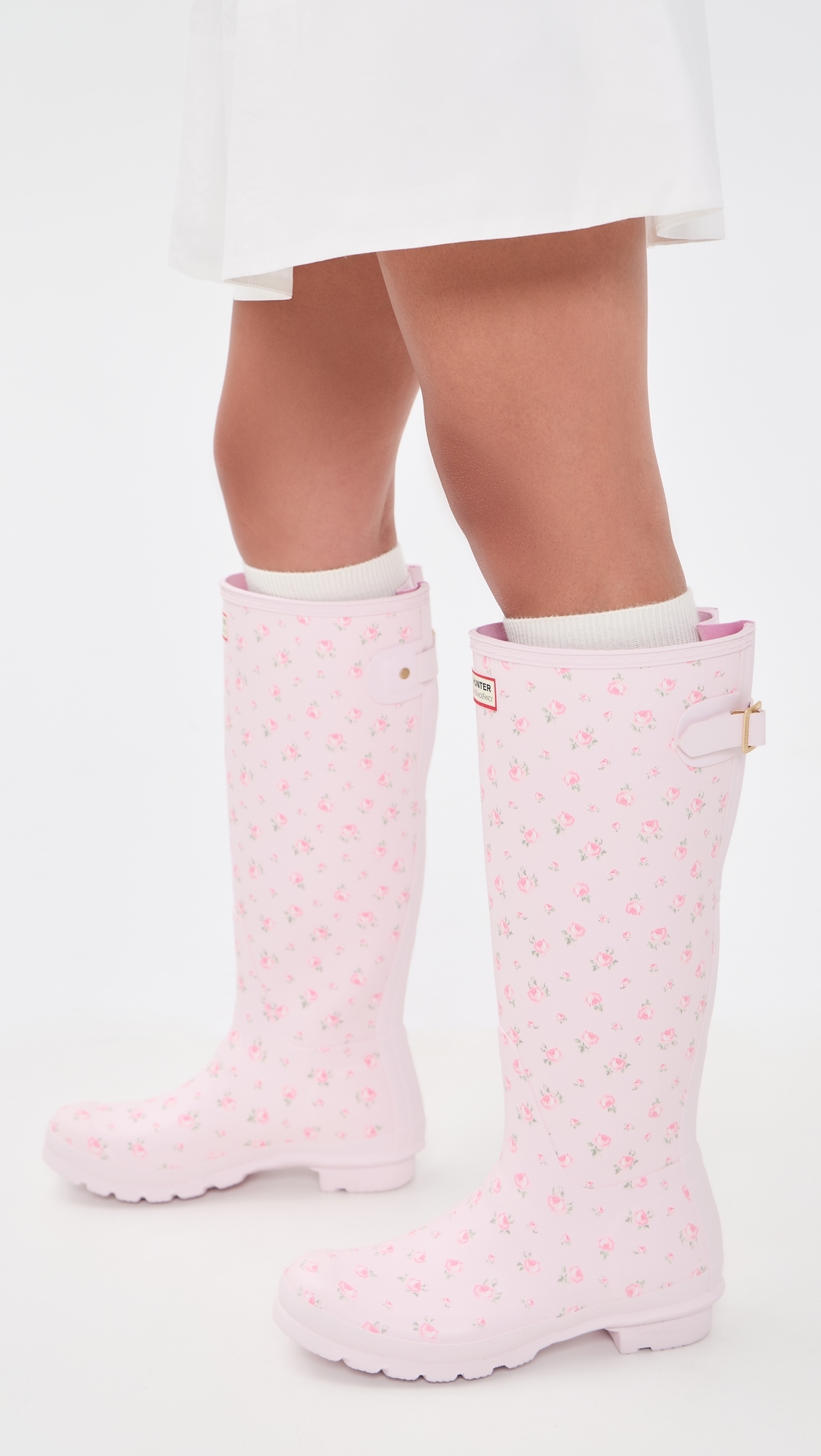 Hunter x LoveShackFancy Original Tall Back Adjustable Boots Light Pink 681