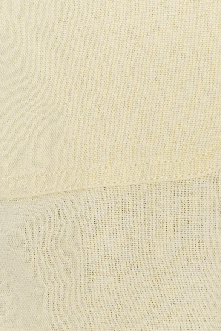 Clean Linen Mini Shorts - Yellow - Women Clothing