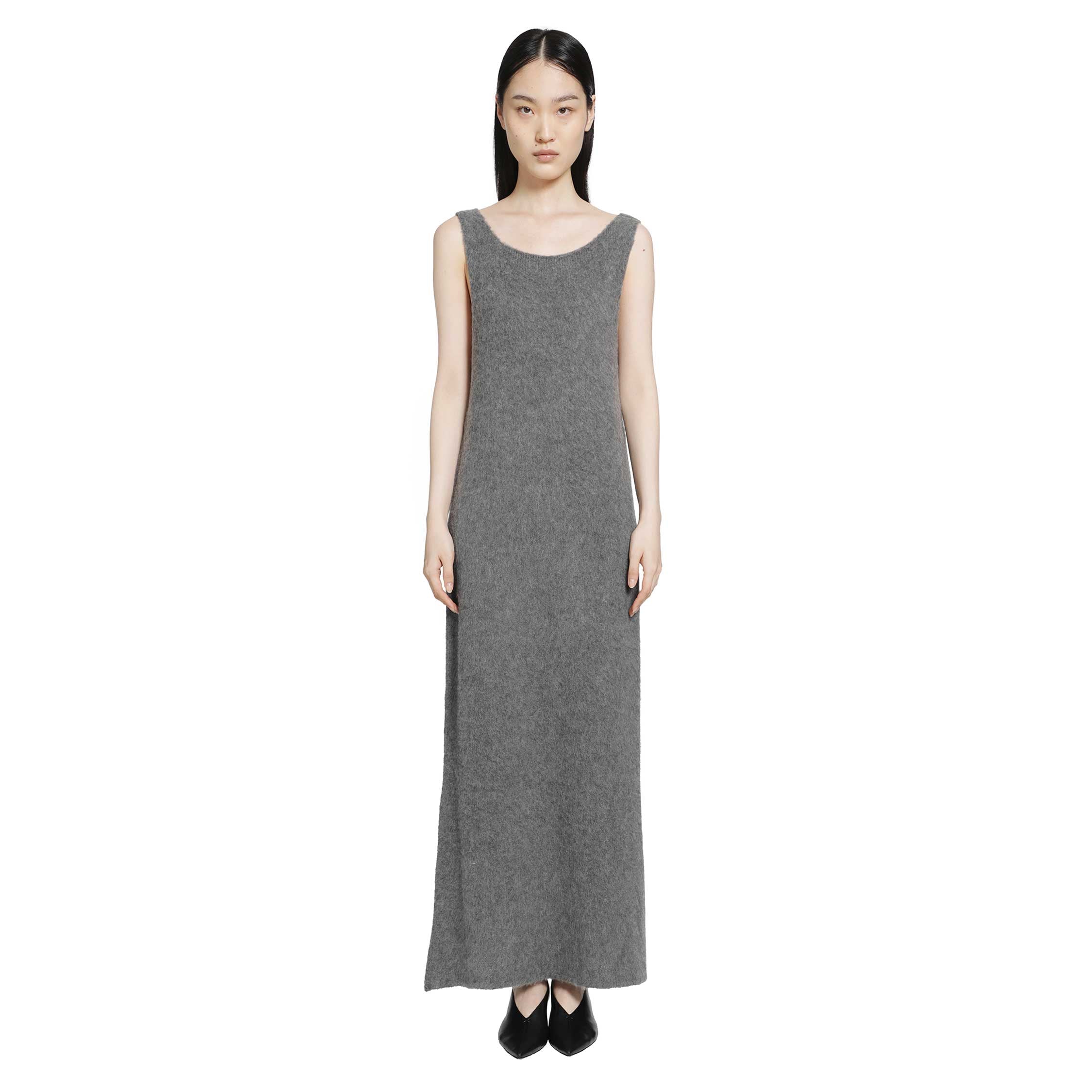 Brushed Cashmere Long Dress