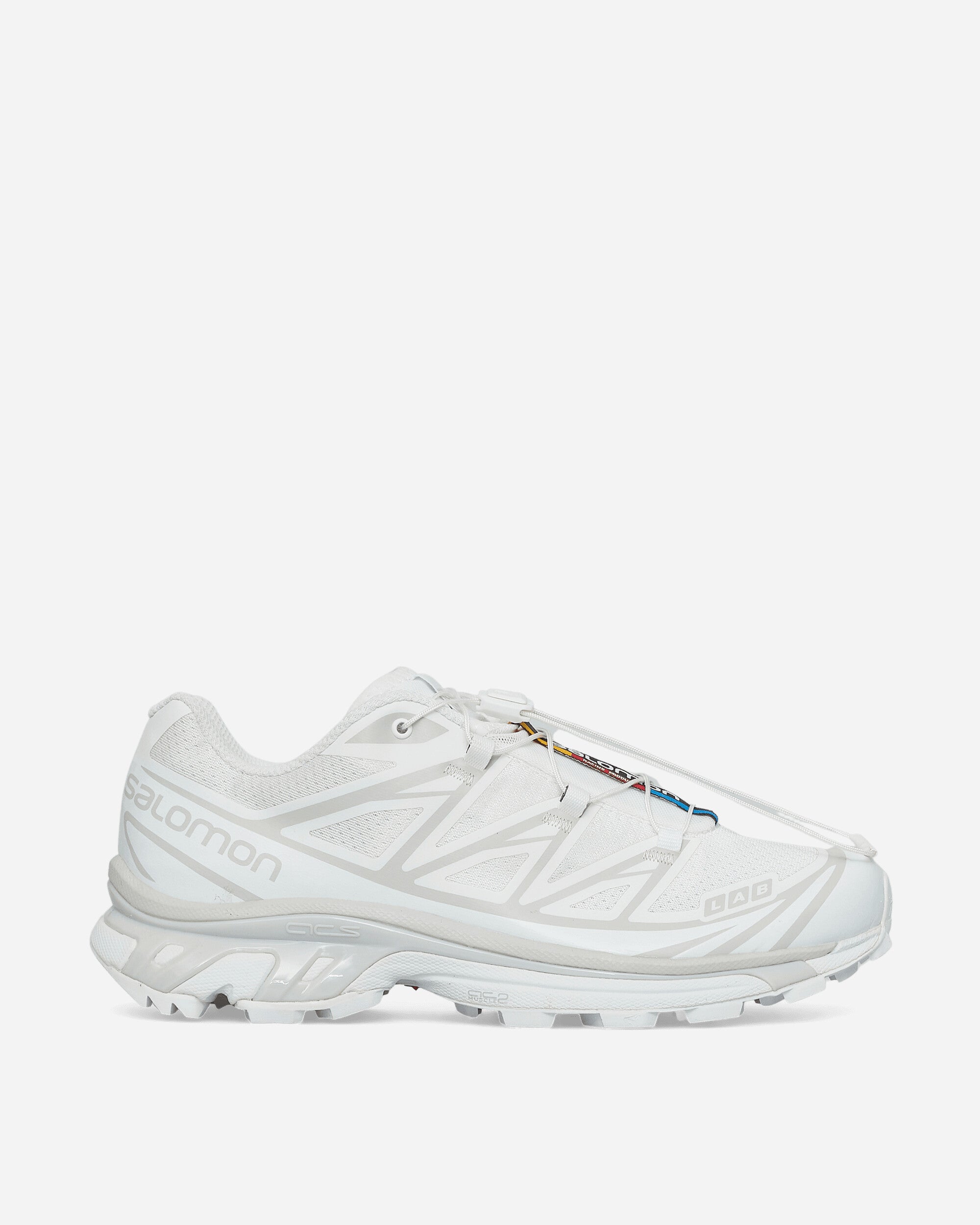 XT-6 Sneakers in White/Lunar Rock, Size UK 4