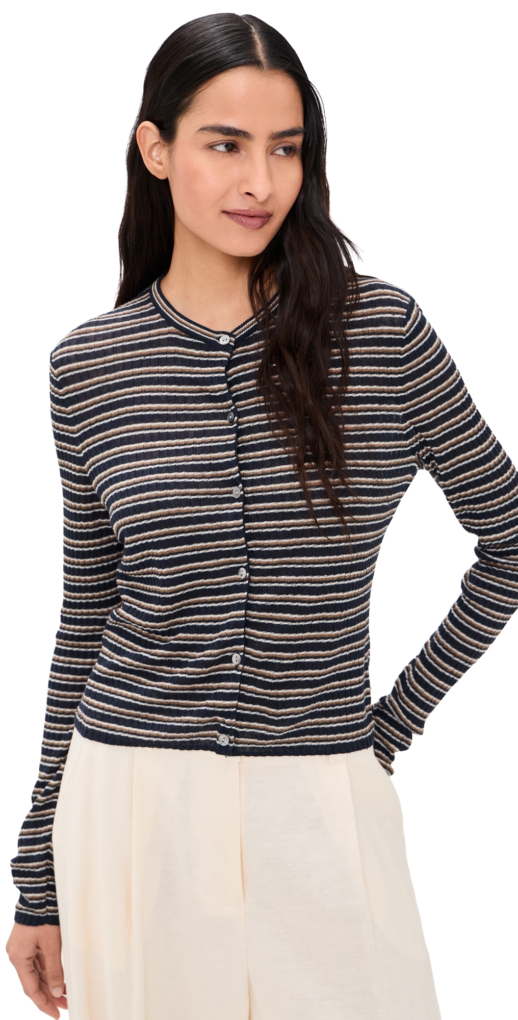 Cropped Cardigan Nocturne Blue