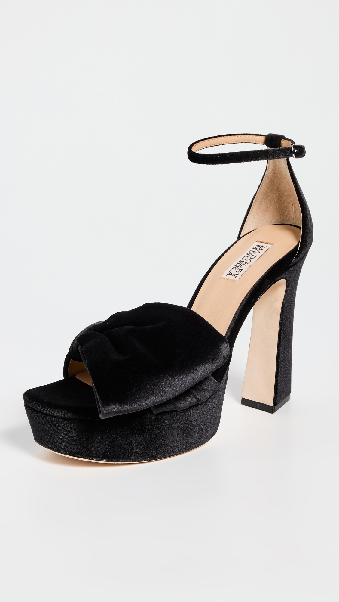 Alora II Platform Sandals Black Velvet