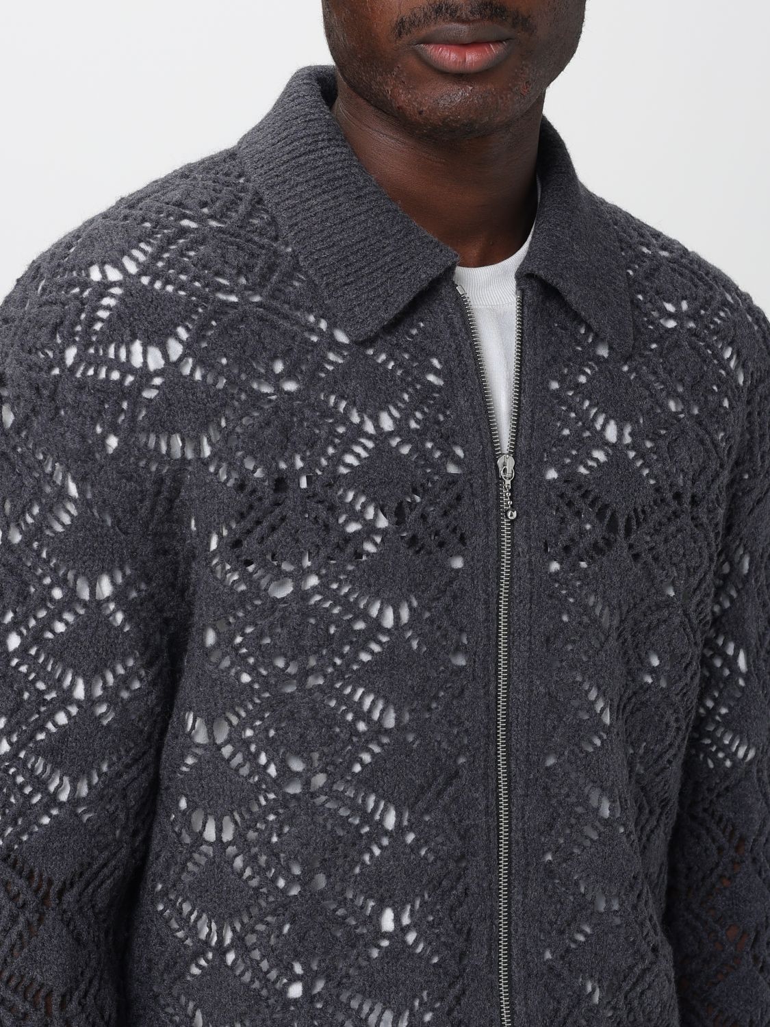 Cardigan Men color Grey