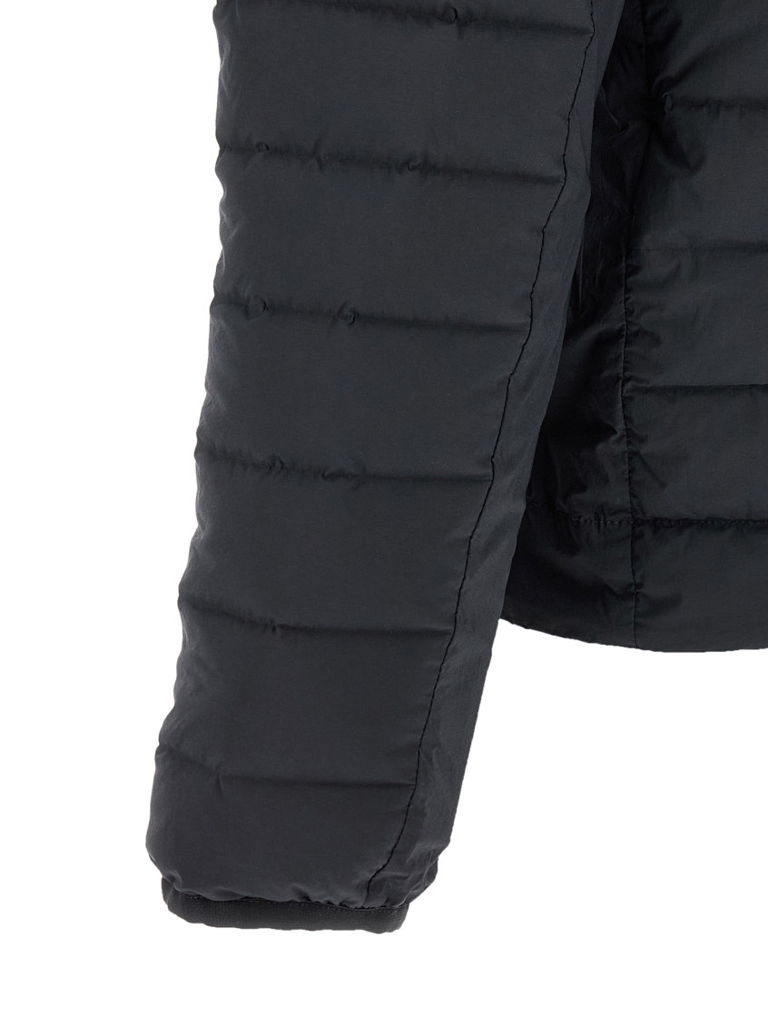 Blue Quilted Hood Jacket