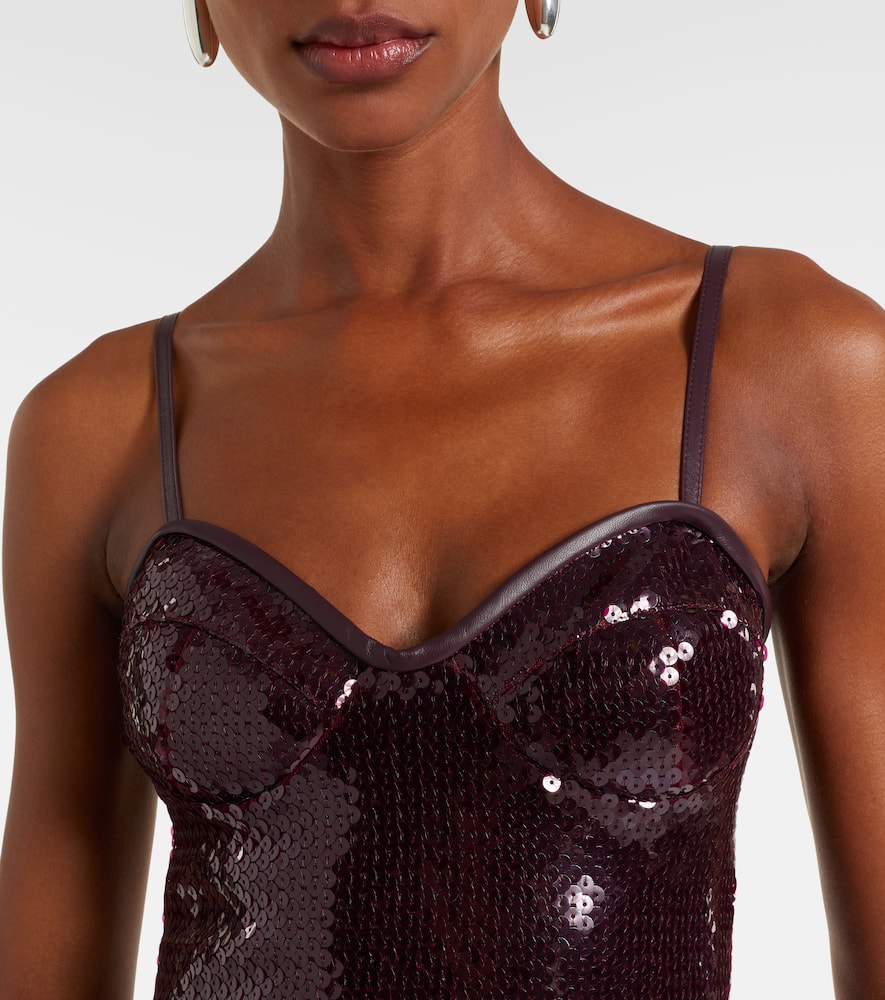 Embellished gathered gown
