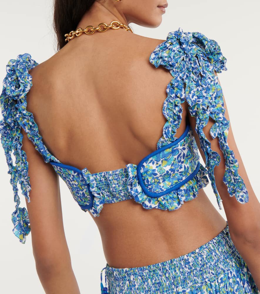 Ariane floral crop top