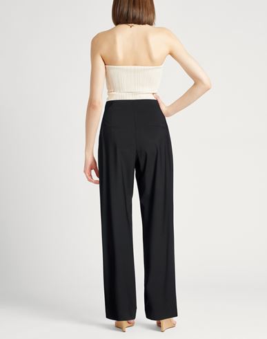 Woman Pants Black Size 0 Wool, Elastane