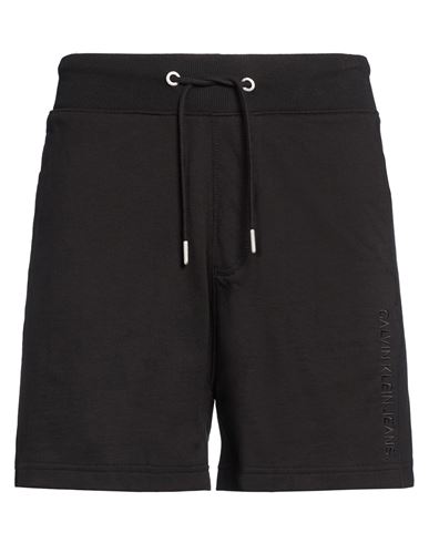 Man Shorts & Bermuda Shorts Black Size L Cotton