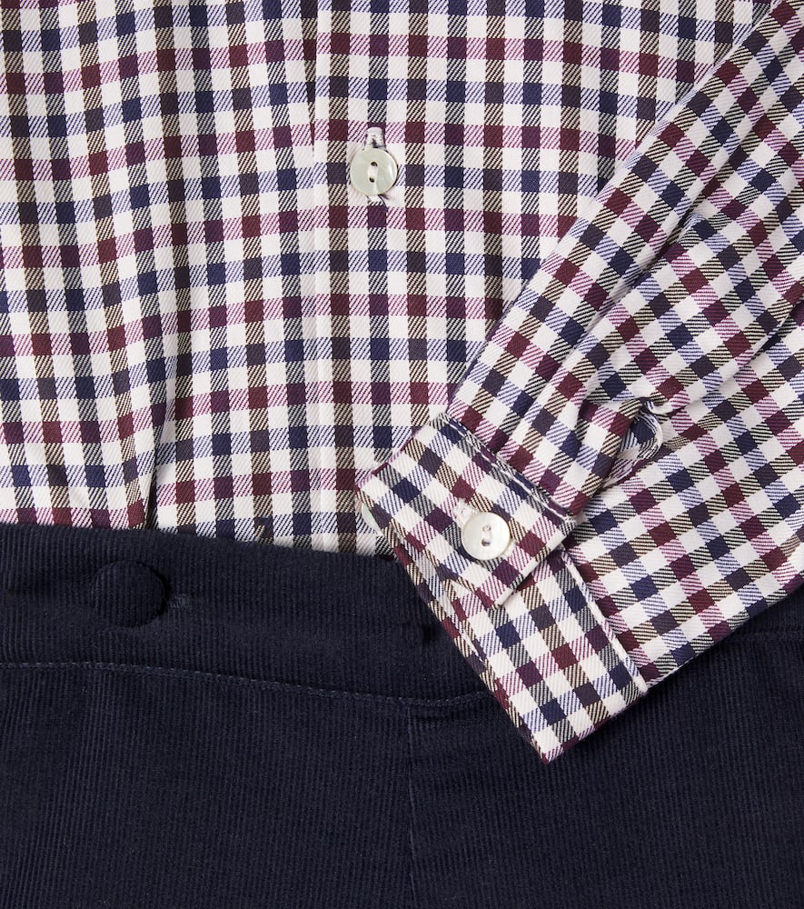 Baby Arlo checked cotton shirt and shorts set