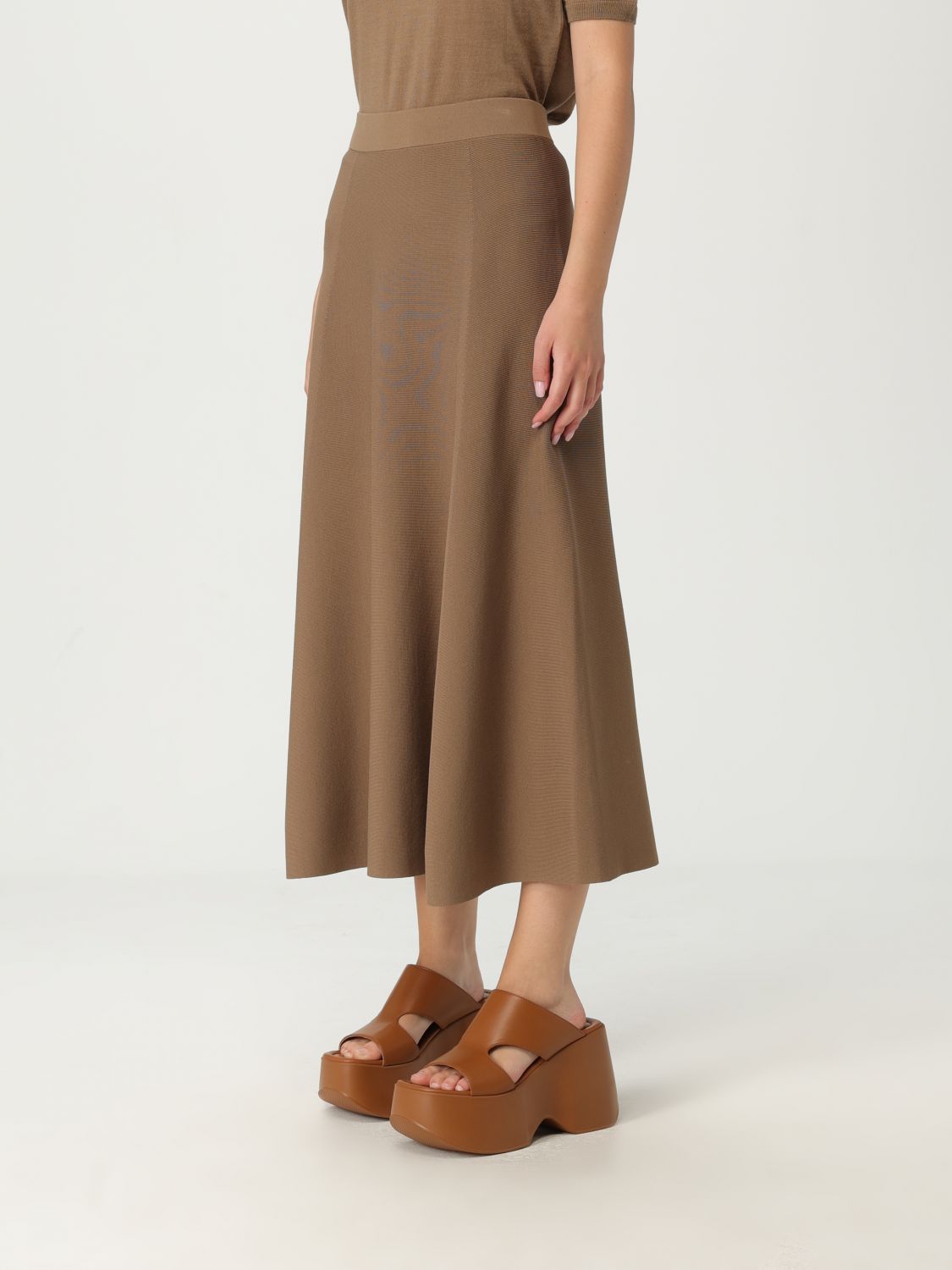 Skirt Woman color Brown