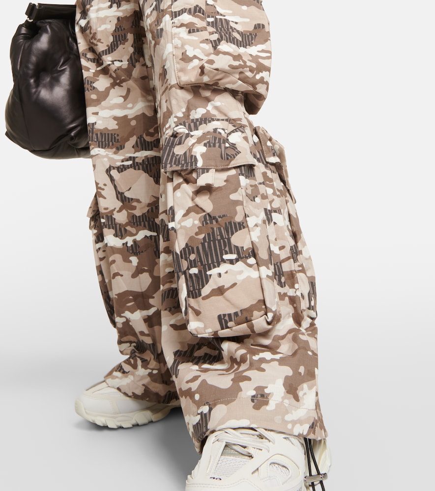 Amiri Camouflage cotton cargo pants