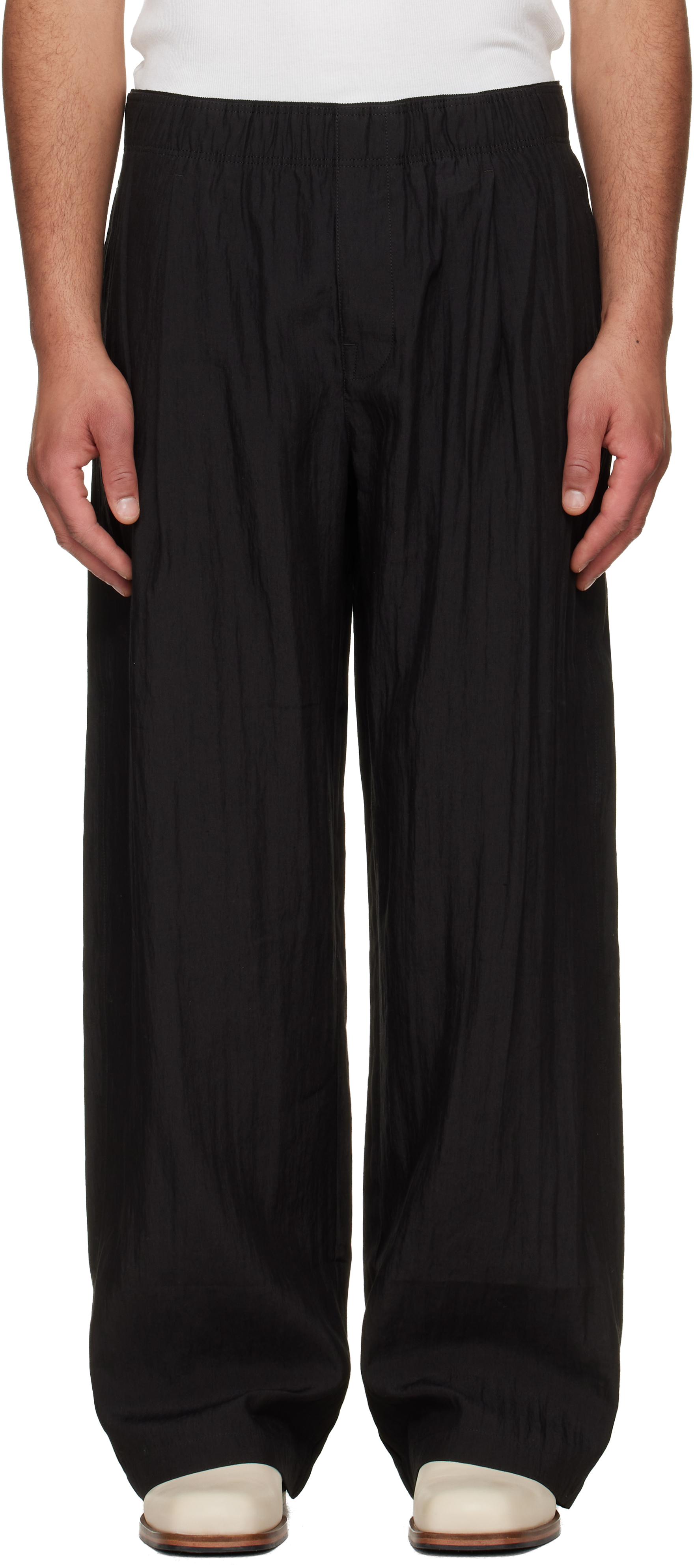 Black Leisure Trousers