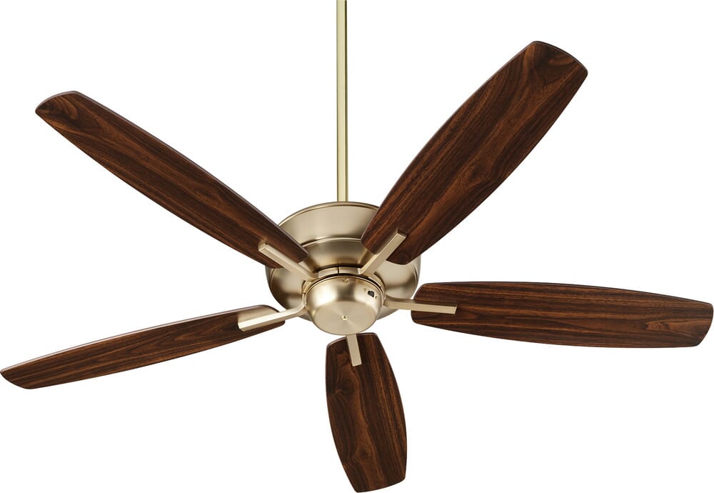 Quorum Breeze 0-Light 52" Indoor Ceiling Fan in Aged Bra